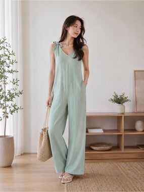 NWT Zara cotton jump suit